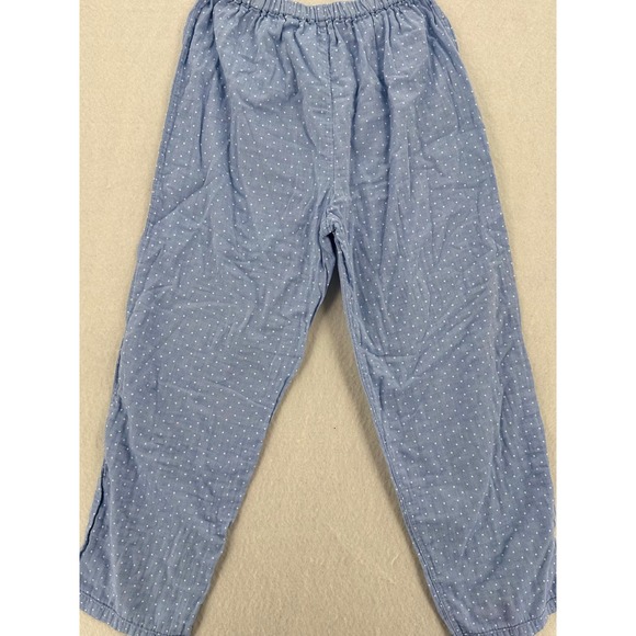 Unbranded Pants - Vintage Japanese Polka Dot Elastic Waist Gauze Pants - Light Blue - L -‎ Women